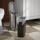 Kohler 8L Slim Stainless Steel Step Trash Can, Quiet Close Fingerprint Resistant