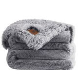 FRYE Arctic Luxe Faux Fur Throw, 60" × 70", 830 GSM Reversible Polyester Blanket