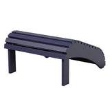 Leisure Line Adirondack Footstool by Tangent – Recycled Plastic Outdoor Ottoman, Weather Resistant HDPE Patio Footrest