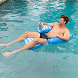 Big Joe Seabreeze Lounger XL Pool Float Chair No Air Fabric Float w/ Cup Holder