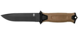 Gerber StrongArm Fixed Blade Knife – Coyote Brown, Plain Edge, 420HC Stainless Steel