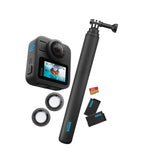 GoPro MAX2 8K 360 Action Camera Bundle – 8K Video, Waterproof, Voice Control, w/ 2 Batteries & 64GB Card