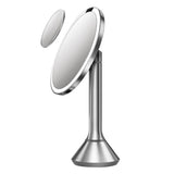 simplehuman 8" LED Sensor Makeup Mirror – 5x Magnification Mirror Set