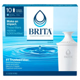 Brita Advanced Replacement Water Filters, 10-Pack for Brita Pour-Through Pitchers and Dispensers