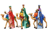 12" Three Kings Christmas Figurines – Set of 3 Wise Men Nativity Holiday Decor