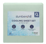 Slumber Chill 6-Piece Cooling Sheet Set – Tencel Lyocell & Cotton Blend, 300 Thread Count