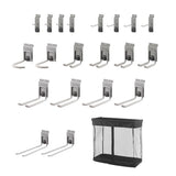TRINITY 24 Sq Ft Modular PVC Slatwall Garage Wall Organizer System, 19-Pc 1800lb