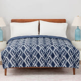 Berkshire Twin Microfiber Blanket Reversible Herringbone Down Alternative 66x96