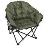 Tommy Bahama XL Jumbo Padded Camp Chair Folding Heavy Duty 500lb w/ Cup Holder