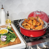 Nordic Ware Deluxe Kettle Smoker with 5 Wood Chip Varieties – Indoor & Outdoor Stovetop BBQ Smoker Kit