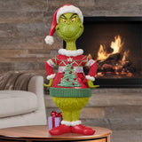 20.2" Jim Shore 2026 Grinch in Ugly Sweater Statue – Hand-Painted Indoor Holiday Décor