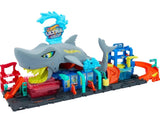 Hot Wheels City Ultra Shark Car Wash Playset with Color Reveal Car