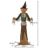 Member's Mark 11' Pre-Lit Animated Scarecrow with Motion, Sound & Glowing LED Eyes