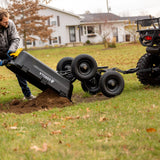 Gorilla Carts 9 Cu. Ft. Heavy Duty Poly Yard Dump Cart, 1400 lb Capacity Garden Utility Wagon