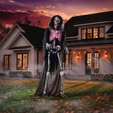 11' Pre-Lit Animated Towering Reaper with Motion-Activated Sound