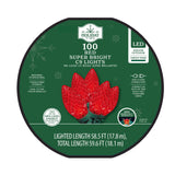 Holiday Time 100-Count LED Diamond-Cut C9 Christmas Lights 59.6 FT String Lights