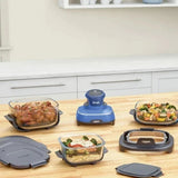 Ninja Crispi 5-in-1 Portable Glass Air Fry Cooking System, 3 Containers