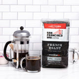 San Francisco French Roast Whole Bean Coffee 3 Lb, 2-Pack Dark Roast, Arabica