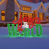 Member’s Mark 5' Pre-Lit Joy to the World Sign with 699 Twinkling LED Lights