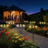 Sol-R-Brite Solar 32 LED Firefly Landscape Lights Set - 4 Stake Lights and Panel
