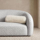 Mon Chateau Faux Fur Decorative Pillow, Plush Neutral Accent Décor Pillow