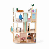 51" Carousel Cove Dollhouse, 360° Rotating, 4 Floors & 65 Accessories