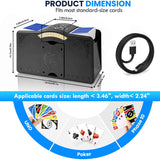 Automatic Card Shuffler for 1–4 Decks, USB Rechargeable Card Dealer Machine