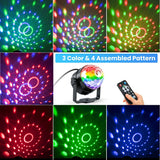 Christmas Snowflake Projector LED Moving Snowfall Laser Light Party Strobe Lamp