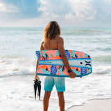 Hurley 2-Pack Phantom 42.5" Bodyboard with Premium Swivel Coil Leashes – High Density EPS Core