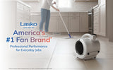 Lasko Super Fan MAX 4-Speed Air Mover Blower Fan, High-Velocity Floor Drying Fan