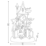 Disney Nightmare Before Christmas 22-Inch Animated Clock Tower with LED Lights