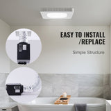 Uimoso 110 CFM Bathroom Exhaust Fan 1.5sones Bath Fan with Light