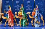 12" Three Kings Christmas Figurines – Set of 3 Wise Men Nativity Holiday Decor