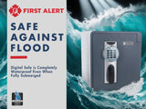 First Alert 2087DF-BD Waterproof Fire-Resistant Safe, 0.94 cu. ft., Digital Keypad