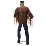 7.5 Ft Animated Monster Halloween Animatronic Prop with LCD Eyes, Sound & Motion Activation