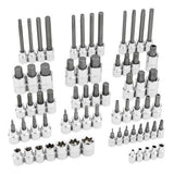 Ingersoll Rand 66-Piece Master Hex, Torx & Specialty Bit Socket Set – Chrome Vanadium Steel Tool Kit with EVA Organizer Tray