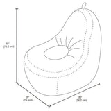 Avocado Lounge Chair for Kids – Ultra Soft Faux Fur Foam Bean Bag Chair