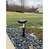 Mainstays Solar Modern Edge LED Pathway Lights, 6-Pack, 15 lm Warm White 15.75"H