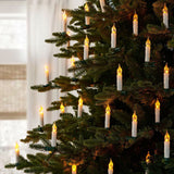 Member's Mark 50-Ct Flickering LED Candlestick String Lights, 40.8' Lighted Length with Clips
