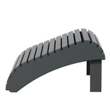 Leisure Line Adirondack Footstool by Tangent – Recycled Plastic Outdoor Ottoman, Weather Resistant HDPE Patio Footrest