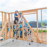 Little Giant MegaLite M18 Multi-Position Telescoping Ladder with Wall-Mount Ladder Rack, Type IA 300 lb Rated