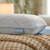 Serenity by Tempur-Pedic Frost Cooling Memory Foam Pillow – Medium Support Cooling Bed Pillow with Frost Technology