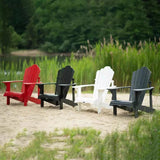 Leisure Line Classic Adirondack Chair by Tangent – Recycled HDPE Outdoor Patio Chair, All-Weather UV-Resistant Adirondack Chair