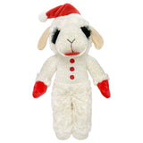 Multipet Lamb Chop Christmas Dog Toy Set, 3 Squeaky Plush 17" Stocking Gift 4Pk