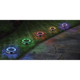 Member’s Mark Stainless Steel Solar Disc Lights with Color-Changing LEDs, 5-Pack, 30 Lumens,
