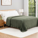 Berkshire Herringbone Plush VelvetLoft Blanket, 100% Recycled Polyester, 350 GSM