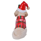Holiday Dog Greeter Resin Porch Statue, Doodle Bernese Mountain Dog or Shiba Inu