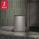 Kohler 2-Pack 6L Stainless Steel Step Trash Can - Fingerprint Proof Soft Close