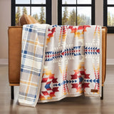 Pendleton Reversible Plush Throw, 600 GSM 50" x 70" Printed Patterns Throw