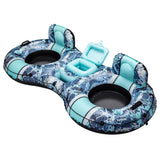Funsicle Sierra DuoCool 2-People River Float Inflatable Water Lounge with Cooler